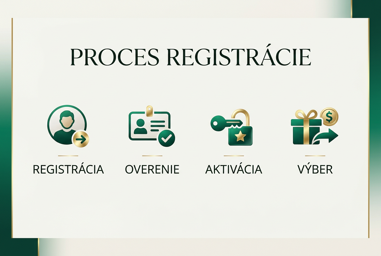 Infografika procesu registrácie a aktivácie bonusu